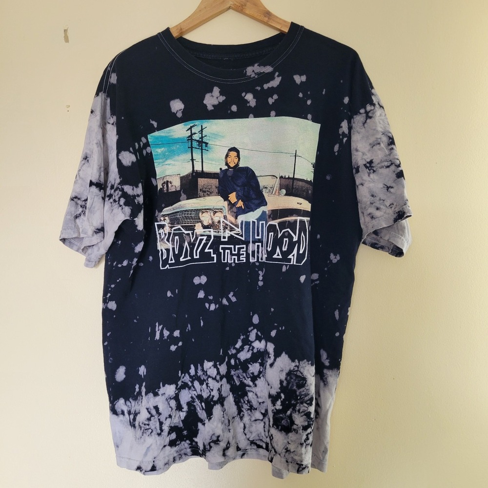 Boyz N The Hood Ice Cube Doughboy T-Shirt L Black Men Rat A Tat Graphic Urban 90